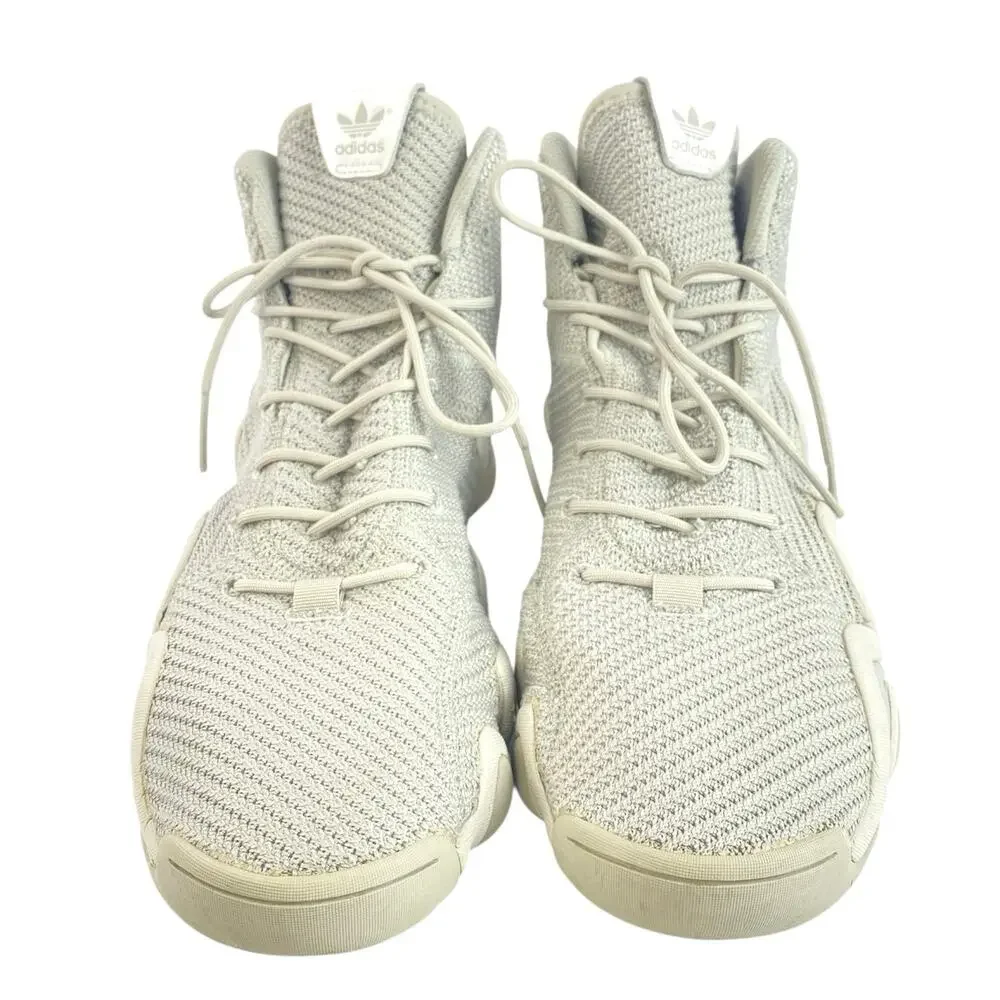 Adidas Crazy 8 ADV Men's Gray High Top Knit Athletic Running Sneakers Shoes 12